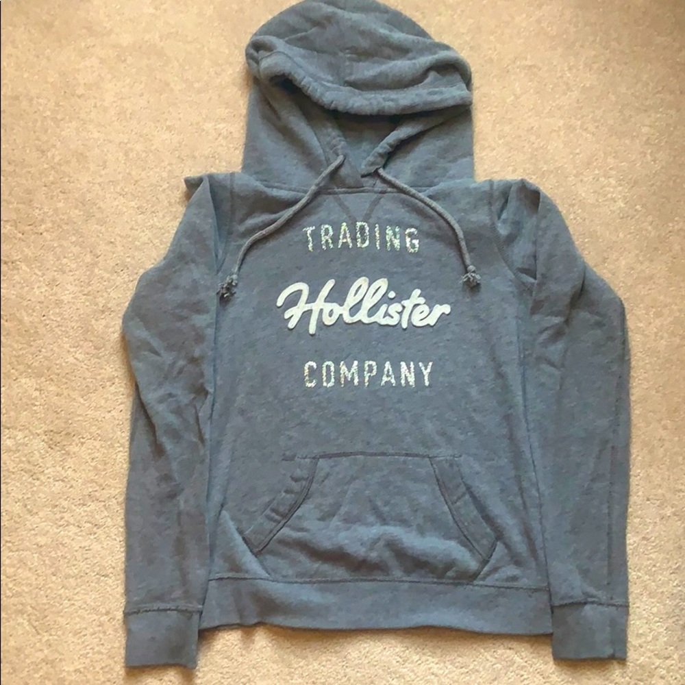 Hollister size xs gray hoodie